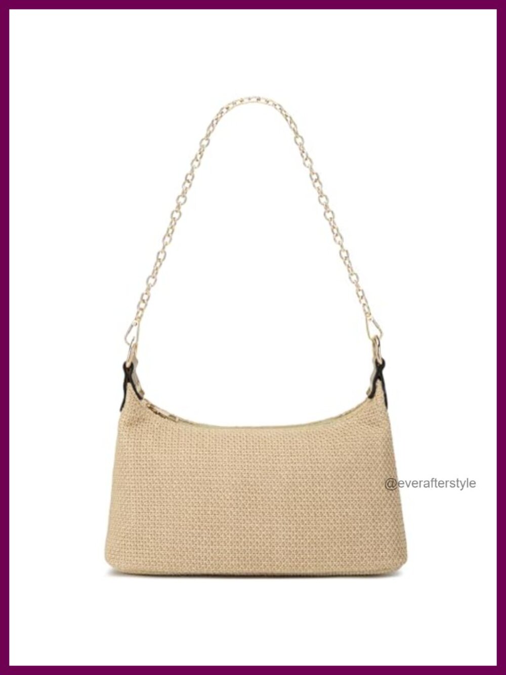 Boho Woven Straw Shoulder Bag Small Beach Vacation Hobo Purse